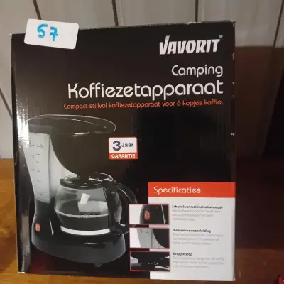 Camping koffiezetapparaat geschikt voor 6 kopjes, merk Vavorit (Lot: 57) – kavel bij Goeiendeal, Lommel