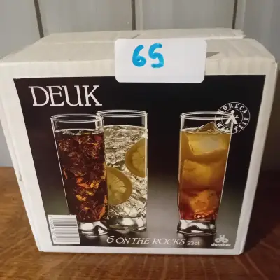 6-delige glazenset "On The Rocks" met een inhoud van 23 cl, merk Durobor (Lot: 65) – kavel bij Goeiendeal, Lommel