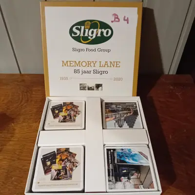 Gezelschapsspel "Memory Lane - 85 jaar Sligro (1935-2020)" in originele verpakking, merk Sligro Food Group (Lot: B 4) – kavel bij Goeiendeal, Lommel