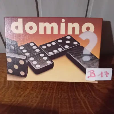 Domino gezelschapsspel in compacte opbergdoos (Lot: B 17) – kavel bij Goeiendeal, Lommel