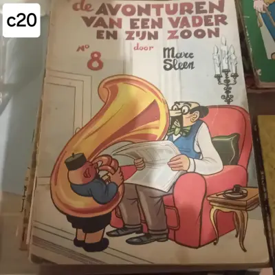 Stripalbum "De avonturen van een vader en zijn zoon Piet Fluwijn en Bolleke" nr. 8, auteur Marc Sleen (Lot: c20) – kavel bij Goeiendeal, Lommel
