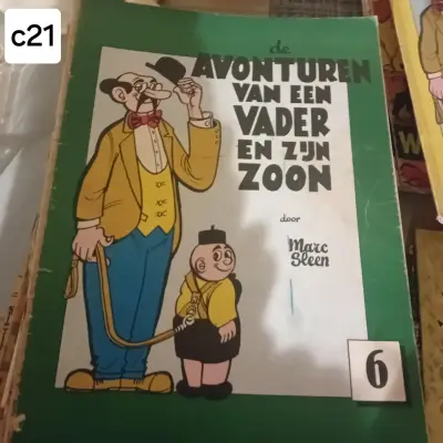 Stripalbum "De avonturen van een vader en zijn zoon Piet Fluwijn en Bolleke" nr. 6, auteur Marc Sleen (Lot: c21) – kavel bij Goeiendeal, Lommel