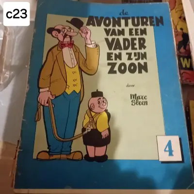 Stripalbum "De avonturen van een vader en zijn zoon Piet Fluwijn en Bolleke" nr. 4, auteur Marc Sleen (Lot: c23) – kavel bij Goeiendeal, Lommel
