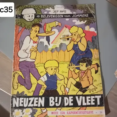 Stripalbum "De belevenissen van Jommeke - Neuzen bij de vleet" nr. 36, eerste reeks, Kapoentjesuitgave, auteur Jef Nys (Lot: c35) – kavel bij Goeiendeal, Lommel