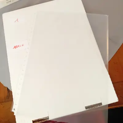 100 stuks transparante insteekhoezen / perforatiekaftjes (Lot: 1) – kavel bij Goeiendeal, Lommel