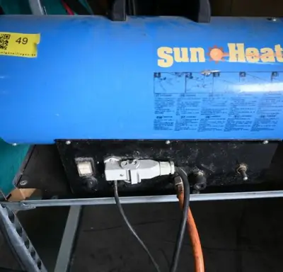 Gas-heteluchtkanon Sun&Heat – kavel bij Belga Veilingen