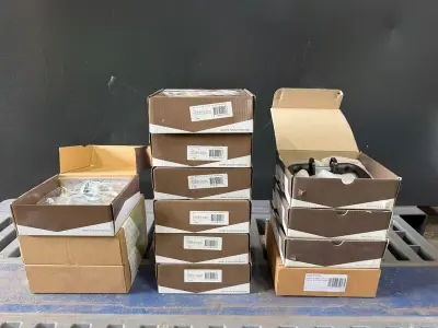 Ca. 13x Deurkruk Intersteel, rvs, zwart – kavel bij Onlineveilingmeester, Hoogeveen