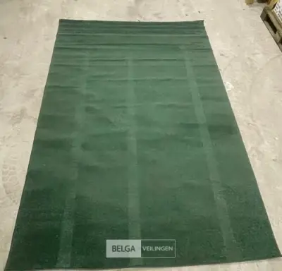 30x Vloerkleed groen afm 133x195cm – kavel bij Belga Veilingen, Poppel