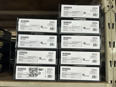 Ca. 13x Deurkruk zwart en rvs mat Oxloc, Breda – kavel bij Onlineveilingmeester, Hoogeveen
