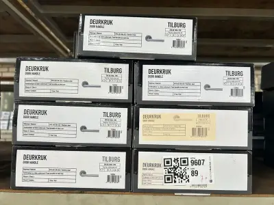 Ca. 23x Deurkruk zwart en rvs mat Oxloc, Tilburg, Naarden KL3 – kavel bij Onlineveilingmeester, Hoogeveen
