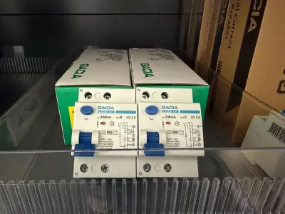 Ca. 10x Aardlekschakelaar 1p+N, 25A, 100mA, Type B, 10kA GACIA, PR8M-B2521 – kavel bij Onlineveilingmeester, Hoogeveen
