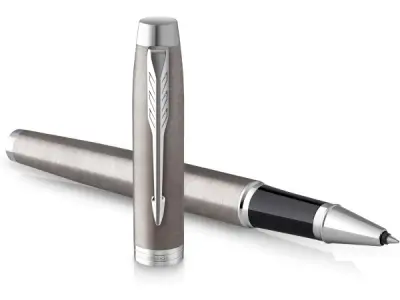 PARKER IM Rollerball Pen | RVS | fijne punt zwarte inkt – kavel bij XL Auctions