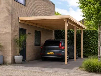 Carport 750x300x270 cm, Wand – kavel bij Onlineveilingmeester