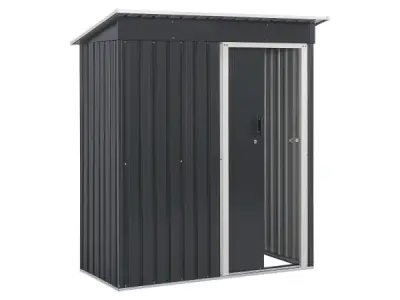 Metalen tuinhuis S - Antraciet - Incl. onderstel – kavel bij XL Auctions