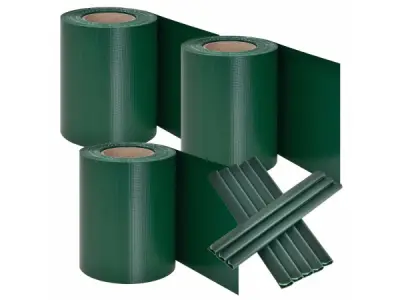 PVC Privacystrips - 3 stuks - 35 meter - Groen – kavel bij XL Auctions