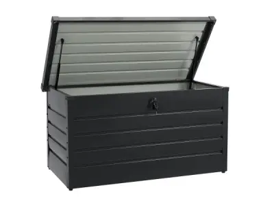 Metalen Opbergbox / Kussenbox Limani - 380 Liter - Antraciet – kavel bij XL Auctions