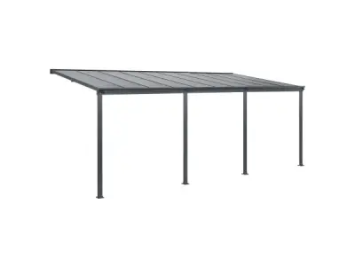 Terrasdak / Overkapping - Borneo - 6 x 3 m - Grijs – kavel bij XL Auctions