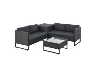 Loungeset / Tuinset Santorini - Polyrotan - Modulair – kavel bij XL Auctions