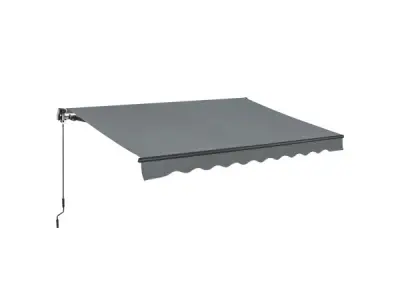 Zonnescherm / Luifel - 400 x 300 cm - Grijs – kavel bij XL Auctions