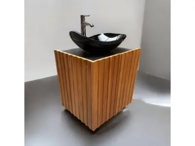Casajoy Vrijstaand Eiken badkamermeubel 60cm – kavel bij XL Auctions