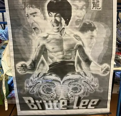 Wandframe Bruce Lee – kavel bij Belga Veilingen