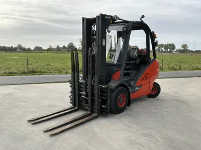 2019 Linde H35T EVO heftruck met dubbele vork – kavel bij Dome Auctions, Ardooie