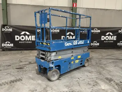 Genie GS-2032 schaarhoogwerker – kavel bij Dome Auctions, Depot Deinze