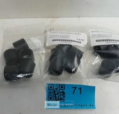 3 x Eindtul voor pvc buis 20 mm zwart 5 stuks – kavel bij Belga Veilingen, Oudsbergen