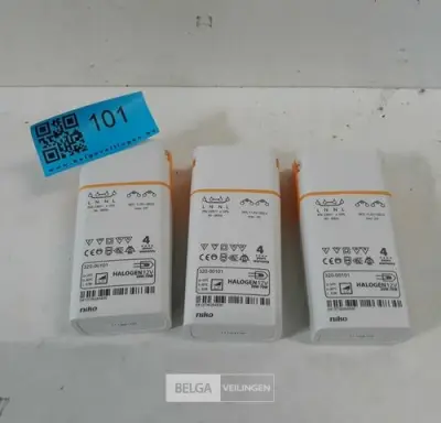3 x Transfo 12V 20-70W Niko – kavel bij Belga Veilingen, Oudsbergen
