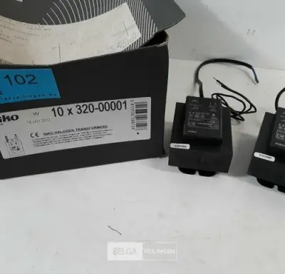 2 x Elektromagnetische transfo 12V max 50W Niko – kavel bij Belga Veilingen, Oudsbergen