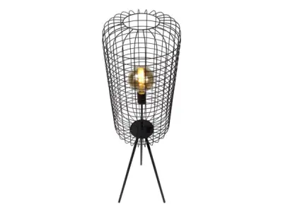 Lucide vloerlamp Esmee - zwart - Ø31x145 cm – kavel bij XL Auctions