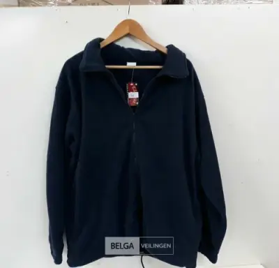 1 x Fleece trui lange rits blauw L – kavel bij Belga Veilingen, Oudsbergen