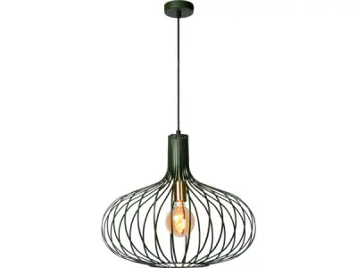 Lucide MANUELA - Hanglamp - Ø 50 cm - 1xE27 - Groen – kavel bij XL Auctions