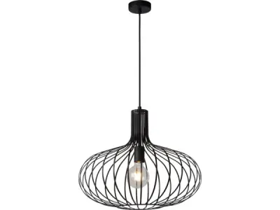 Lucide MANUELA - Hanglamp - Ø 50 cm - 1xE27 - Zwart – kavel bij XL Auctions