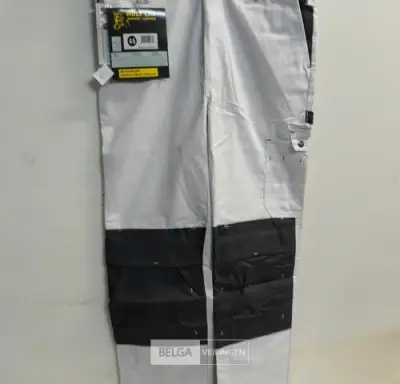 1 x Werkbroek wit/grijs Wolf line 46 – kavel bij Belga Veilingen, Oudsbergen