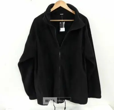 1 x Fleece trui lange rits zwart XL – kavel bij Belga Veilingen, Oudsbergen