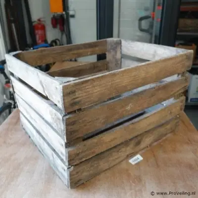 Vintage houten fruitkist – kavel bij ProVeiling, Wageningen