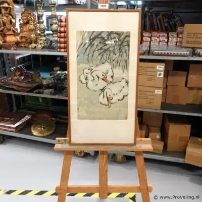 Oude druk Chinese kunstenaar Xu Beihong (1895–1953) – kavel bij ProVeiling, Wageningen