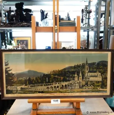 Lourdes Basilique - Vue Laterale – kavel bij ProVeiling, Wageningen