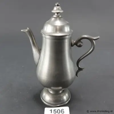 Tinnen koffiekan – kavel bij ProVeiling