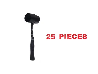 25 KRAFT&DELE Rubberen Hamers met Metalen Handvat – kavel bij Auctelia, Aye
