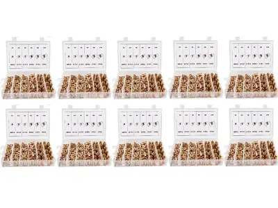 10 sets van 150 geklonken stalen moeren M3-M10 KRAFT&DELE – kavel bij Auctelia, Aye