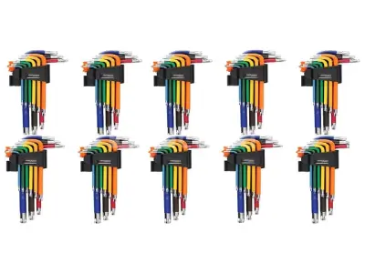 10 sets van 9 KRAFT&DELE T10-T50 Torx-sleutels – kavel bij Auctelia, Aye