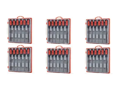 6 sets van 10 zeshoekige metalen vijlen KRAFT&DELE – kavel bij Auctelia, Aye