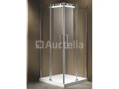 Douchecabine vierkant - 90x90x200 cm - incl. douchebak – kavel bij Auctelia, Tholen