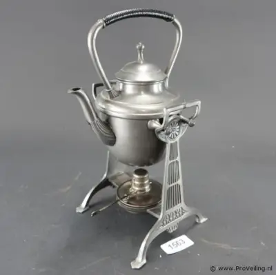 Art Deco-tinwerk tinnen bouilloir – kavel bij ProVeiling