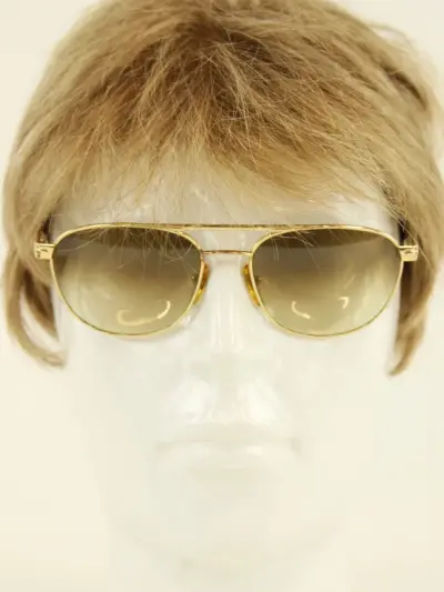 Persol goudkleurige piloten zonnebril (circa 1988–1995) – kavel bij De Kringwinkel, Antwerpen
