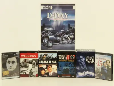 Lot van 7 DVD-boxen en series over de Tweede Wereldoorlog – kavel bij De Kringwinkel, Antwerpen