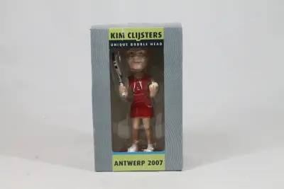 Kim Clijsters bobble head – kavel bij De Kringwinkel, Brecht