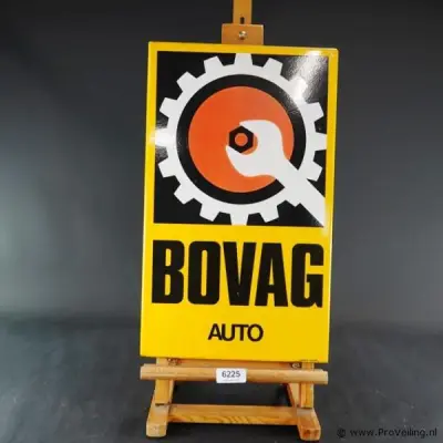 Emaille reclamebord van BOVAG Auto – kavel bij ProVeiling, Wageningen
